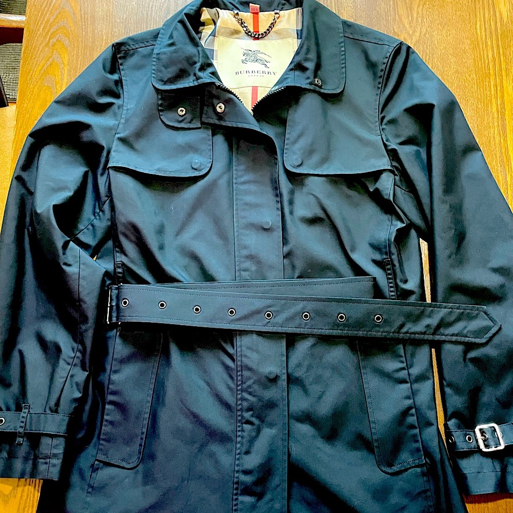 Authentic Burberry London Belted Raincoat
